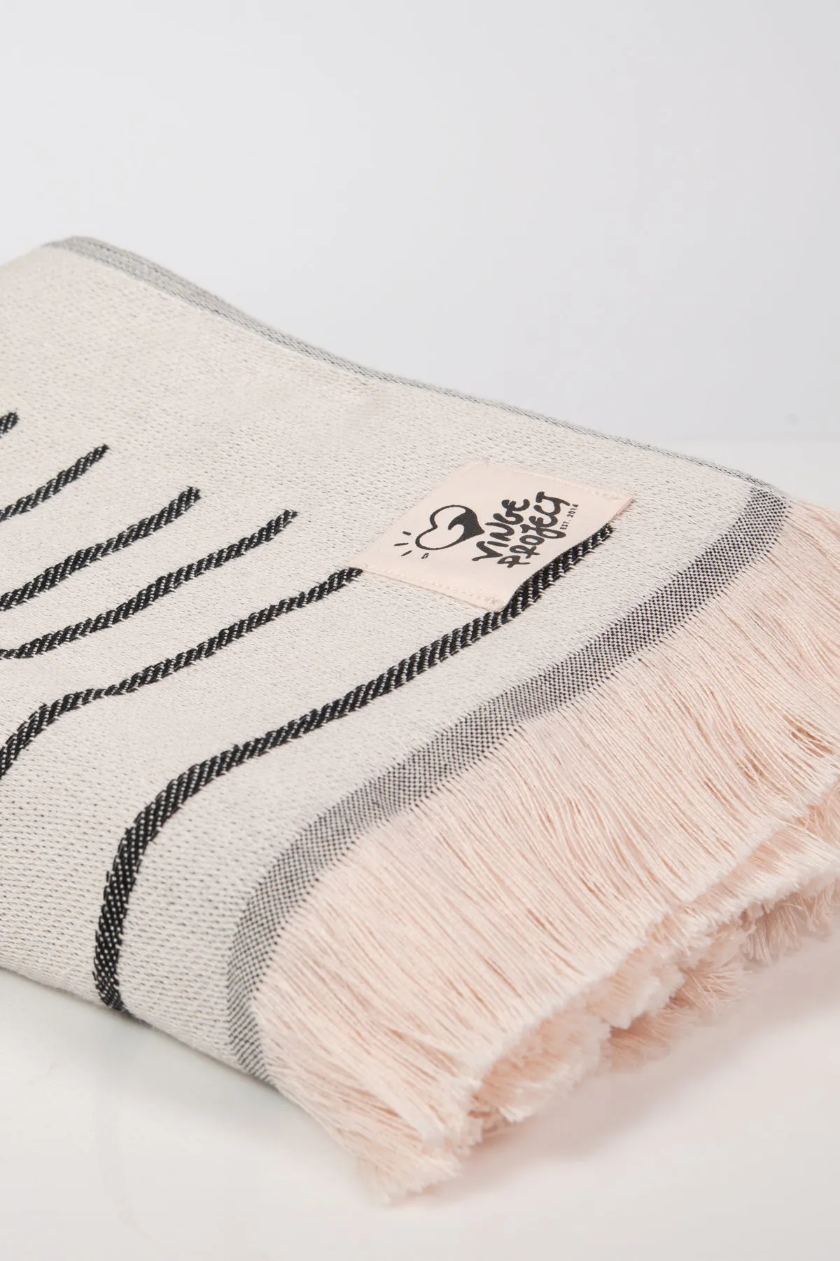 “Aigaio” Beach Towel in Black (1 LAST)