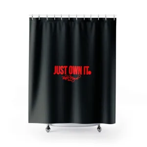 Black Mogul Just Own It Shower Curtains