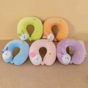 CARTOON RABBIT TRAVEL NECK PILLOW