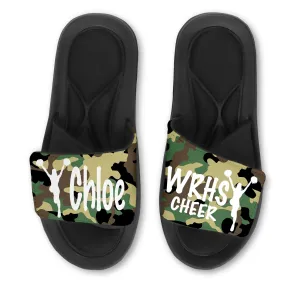 Cheerleading Custom Slides / Sandals - Camo