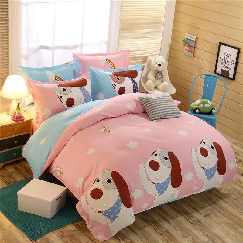 Kawaii Dog & Kitty Bedding Sets